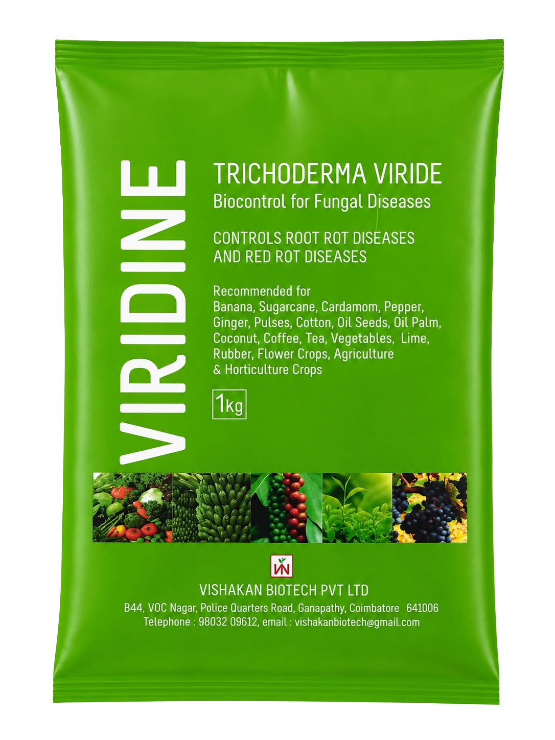 VIRIDINE Trichoderma viride bio-fungicide pouch